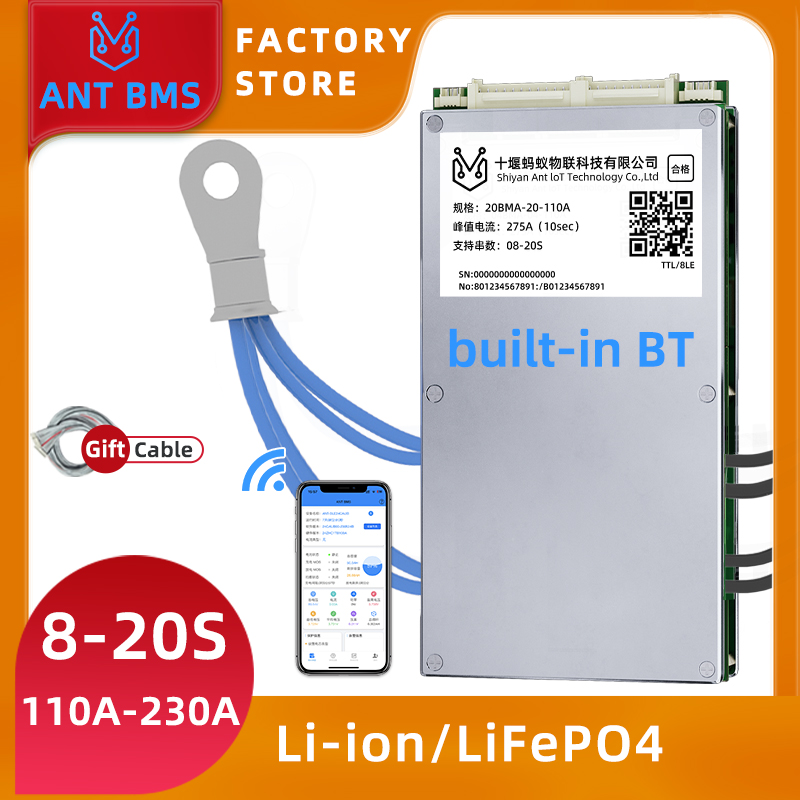 Smart Bms 24S 200A Bluetooth Lifepo4 - ANT Smart Balance BMS 8S-20S z